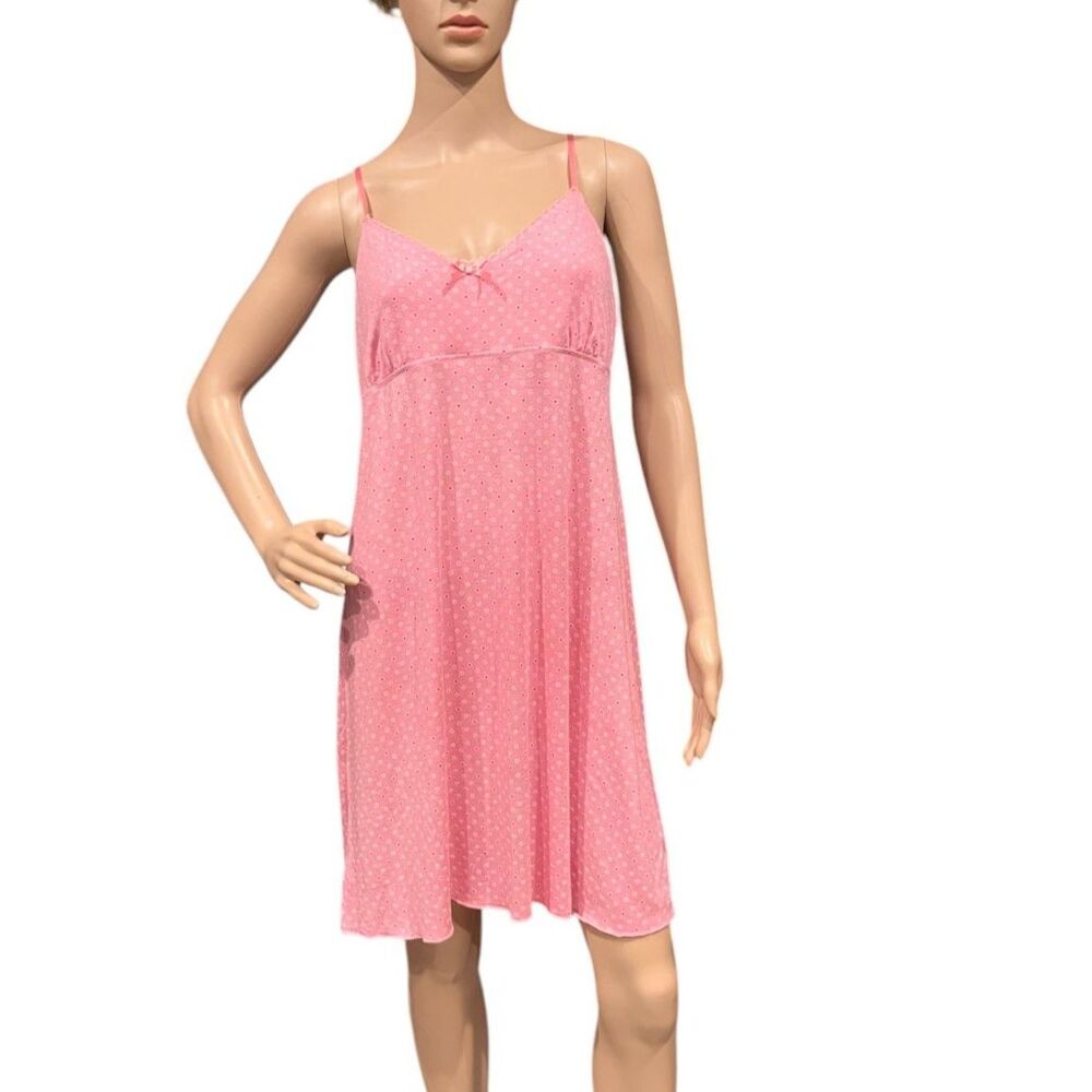 GAP Spaghetti Strap Summer Chemise Nightdress Pajama PINK Sz L